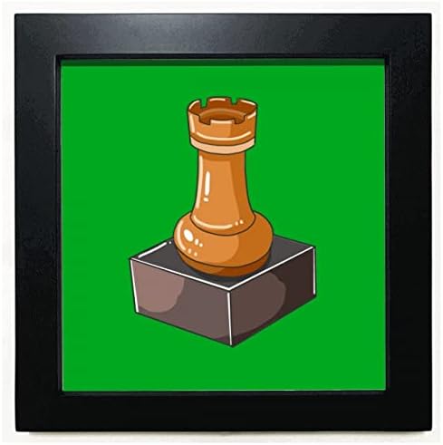 Rook Забавна игра интелектуална кочија црна плоштад рамка слика wallидна таблета