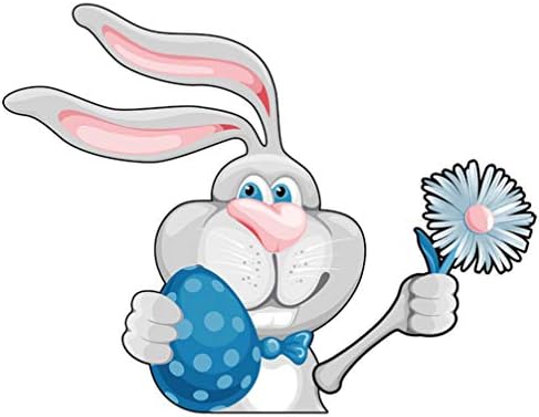 Налепници За Етикетирање На Амосфун Велигденско Зајаче Налепница За Бришачи Пластични Налепници За Зајаци Отстранливи 3д Налепници За
