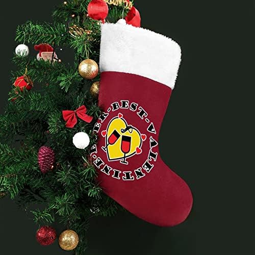 Најдобра в Valentубена некогаш Божиќна порибување Божиќни чорапи за торбички за кутии Божиќни декор