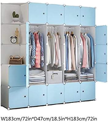 FACMAS Преносен складирање гардероба гардероба преносна гардероба коцка гардероба гардероба преклопна гардероба со шини за облека