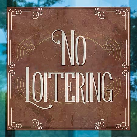 CGSignLab | Не Lootering-Викторија Картичка Прозорец Прицврстување | 24 x24