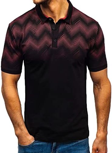 XXBR машки поло маички предни плочи копче за крпење на вратот, врвови за голф, летни кратки ракави, обична тениска кошула
