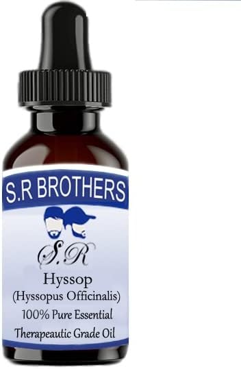 S.R браќа hyssop чисто и природно есенцијално масло од одделение со капнување 30 ml