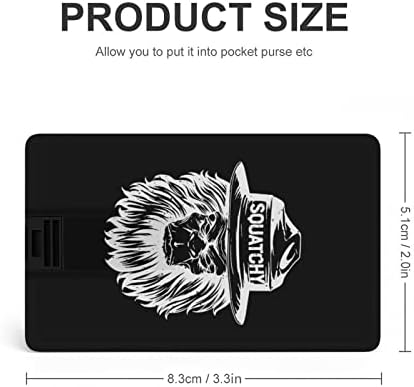 Bigfoot Sasquatch USB Меморија Стап Бизнис Флеш-Дискови Картичка Кредитна Картичка Банкарска Картичка Форма