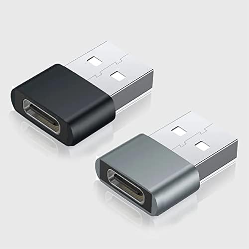 USB-C Femaleенски до USB машки брз адаптер компатибилен со вашиот XOLO ERA 2X за полнач, синхронизација, OTG уреди како тастатура, глушец, поштенски