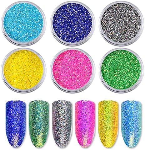 Missceering 2019 огледало во прав на ноктите сјајни ефект на виножито кристал опал нокти UV LED нокти декорација пигмент холографски
