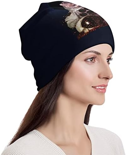 Мачка во надворешниот простор Бејни капа меко топло целосна пуловер капа капа капа за сон за унисекс