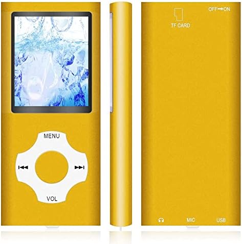 Player Player / MP4 Player, Hotechs Mp3 Music Player со 32 GB меморија SD картичка SD -картичка SLIM Classic Digital LCD 1.82