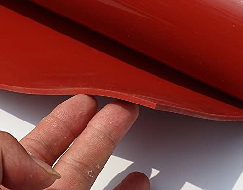Силиконски гумен лист со големина 50x50cm, дебелина 1/1,5/2/3/4/5 мм црвена или црна боја гума гума запечатување запечатување