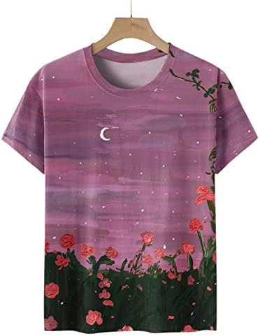 Zdfer Floral Print летни кошули за жени маица блуза Туника Врво