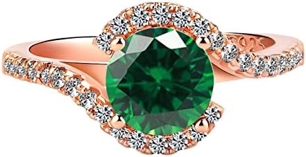 Свадбени прстени за жени гроздобер стил лоза шема цирконија ангажман прстени жени бохо симулирани дијамантски ветувања прстени што одговараат на прстените