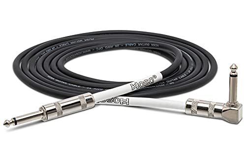 HOSA GTR-205R директно на десен аголен кабел за гитара, црно 5 стапки