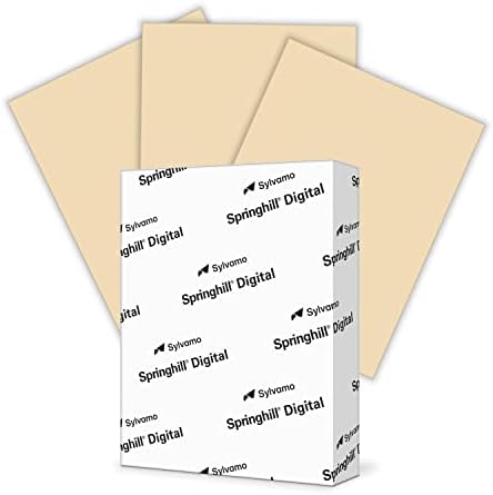 Pranghill 8.5 ”x 11” хартија за копирање на тен, 24lb Bond/60lb текст, 89GSM, 500 листови - обоена хартија за печатач со мазна завршница