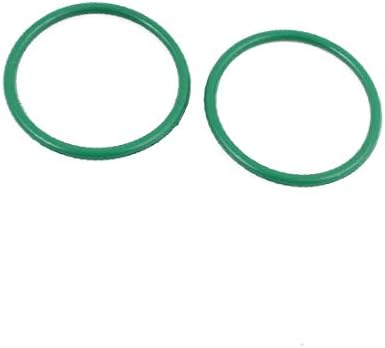 X-Ree 20pcs 28mm x 1,9мм гума О-прстени NBR отпорни на топлина запечатување прстен Громти зелени (20 парчиња 28мм x 1,9мм О-прстени