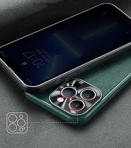 Маалија Ултра Тенка Телефонска Кутија, За apple iPhone 13 6,1 Инчен Заден Телефонски Капак Изработен Од Алкантара и TPU [Надградена Заштита