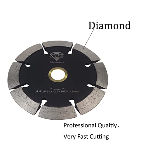 4-1/2 инчи V-форма Crack Crancher Diamond Blade со ширина од 0,250in за рутирање и поправка на пукнатини во бетон, асфалт, гранит камен