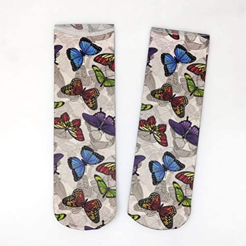 Галпада Женски Чорапи 7 Пара Креативно Печатење Летни Тенки Чорапи Против Куки Чорапи За Глуждот Што Дишат Најлонски Кратки