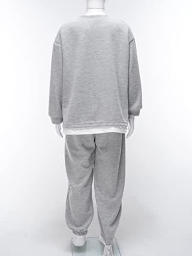 Doomiva Boys Jogger Постави 2 парчиња облека со џемпери со долги ракави и панталони со џогер атлетски тренерки