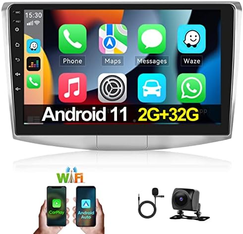 КАМЕЧО Андроид 11 Автомобил Стерео ЗА VW Passat B6 B7 B8 CC 2007-2015, 2GB RAM МЕМОРИЈА+32G ROM, Вградена безжична Carplay Android Auto GPS HiFi