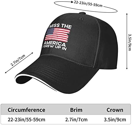 I-miss-the-Amorica-i-grow-up-up-in-funny подароци за жени мажи црна тато капа за бејзбол капа камион за бејзбол капи.