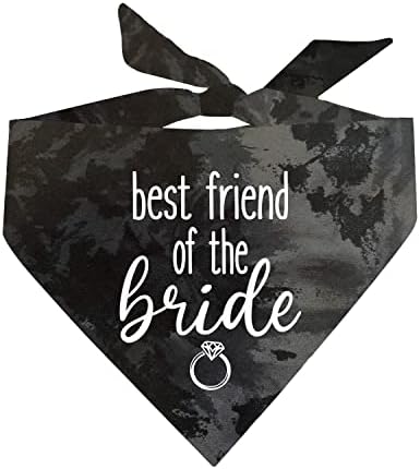 Најдобар Пријател На Невестата Свадба Ангажман Најава Скринч Вратоврска Боја Триаголник Куче Бандана