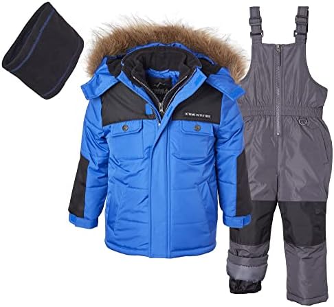 Snowsuit за момчиња на Ixtreme - 2 парчиња изолирана скијачка јакна и снежна биб