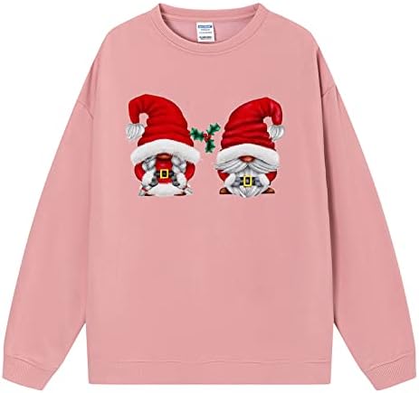 Akollsppnsy sweatshirts hermery Merry Christmas Cowl Reck Thilt Dety Plus Size Fall Tops For Women 2022 Trendy Trendy