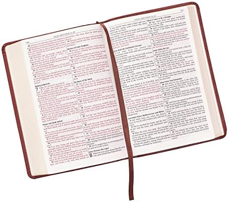 Персонализирана Библијата KJV Библијата Компактно мало џебно издание Luxleather Brown Ching James Version Bible Oustom Направен подарок