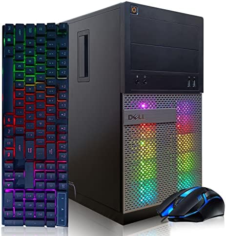 Dell RGB ИГРИ На СРЕЌА Компјутер Десктоп Компјутер-Intel Quad I7 до 3.8 GHz, 16gb Меморија, 256G SSD + 3TB, GeForce GTX 1660 Супер