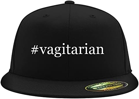 Vagitarian - FlexFit 6210 Структурирана рамна сметка опремена капа | Везено трендовски бејзбол капа за мажи и жени