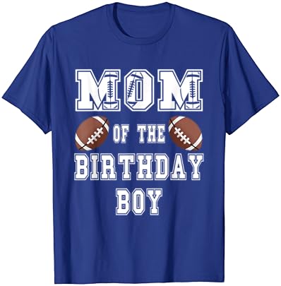 Мама на роденден момче фудбалски lубител Семејно роденденска маица