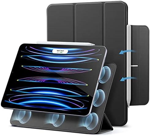 ESR за iPad Pro 11 Inch Case, iPad 11 Pro Case, удобен магнетски прилог, двонасочен штанд, целосен молив 2 поддршка, магнетна кутија за враќање,