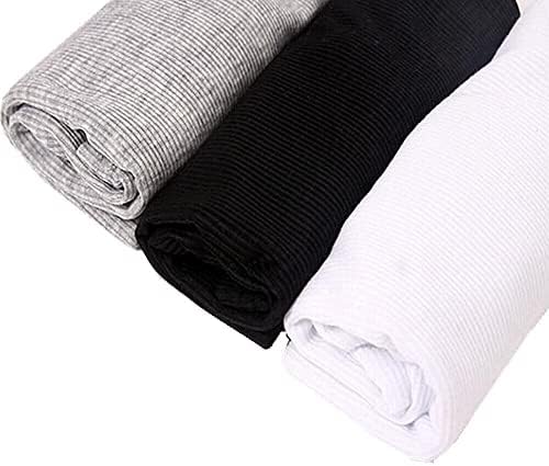 ЕФИТ 3-6 пакувања на памучна сопруга на мажите со памук, тепачки а-кошули, подмолен ребрести резервоар на врвот