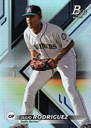2019 Bowman Platinum Top Properce Baseball Top-53 Julio Rodriguez Pre-Rookie Card-1-та Bowman Platinum картичка
