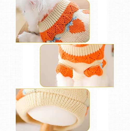 Апоти џемпер за мачки миленичиња плетена фустан зимска топла облека за британски шортаир бурмански корнуш Рекс шкотски преклопен