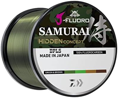 Daiwa J-Fluoro Samurai скриена флуорокарбонска линија, најголемиот дел