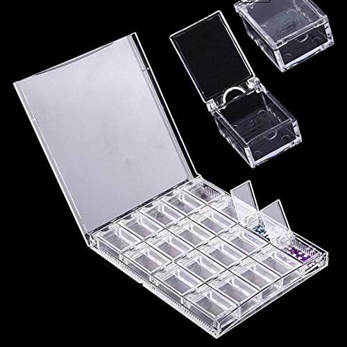 Зинин Ан207 Одделот празен нокти за украсување на кутии за складирање кутија Сјајот на носали кристални монистра додатоци за