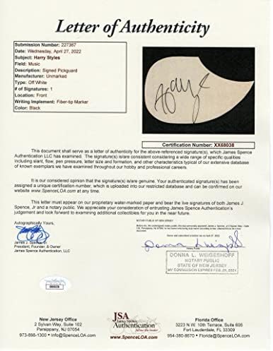 Хари Стилс потпиша автограм со целосна големина Гибсон Епифон Акустична гитара Б/ Jamesејмс Спенс автентикација JSA COA - Едно насока,