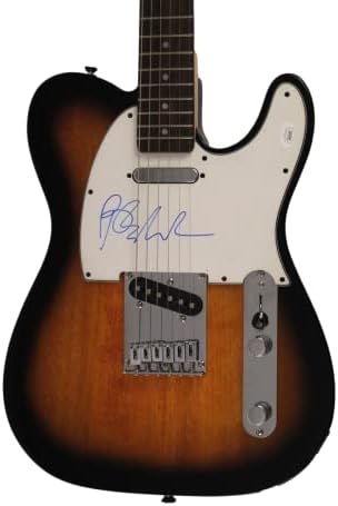 Бери Манилоу потпиша автограм со целосна големина Fender Telecaster Electric Guitar W/ James Spence JSA Автентикација - Обидете се да го