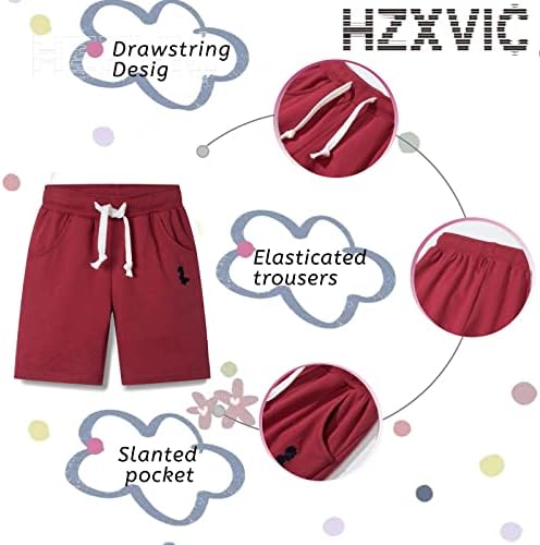 HZXVIC TODDLER BABY BABY SHODS, летни панталони за памучни панталони за деца, 3 пакувања панталони за џогер за деца