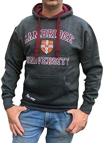 Официјален универзитет во Кембриџ Худи - јаглен - Официјална облека на познатиот Универист на Кембриџ