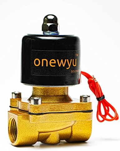 onewyu 1/2 Електромагнетниот Вентил 2W160 - 15 порта 2позиција 2веј Нормално затворена алуминиумска легура за Воден Воздух
