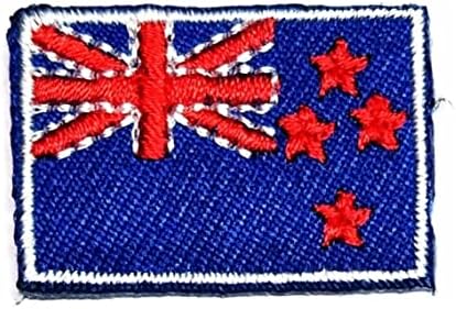 Кленплус 0, 6Х1, 1 ИНЧ. Мини Нов Зеланд Знаме Печ Земја Знаме Везена Апликација Амблем Униформа Воена Тактичка Железо На Шие На