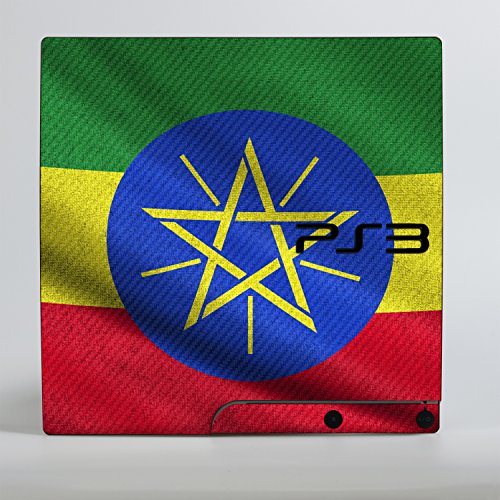 Sony Playstation 3 Тенок Дизајн Кожата знаме На Етиопија Налепница Налепница За Playstation 3 Тенок