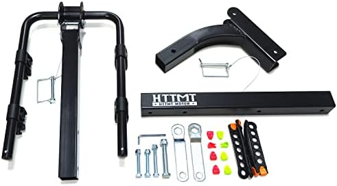 XKMT- 2 велосипедски решетки за велосипеди за велосипеди за монтирање w/ 2 Приемник за транспорт на SUV Truck Cax [P/ N: ET-TOOL045-A-BLACK]