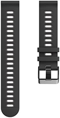 XJIM 20 22мм замена на зглобот на зглобот на зглобот за Garmin Venu 2 Plus Silicone Smart Watchband VeenBand Venu2 Forerunner 245 645 Нараквица