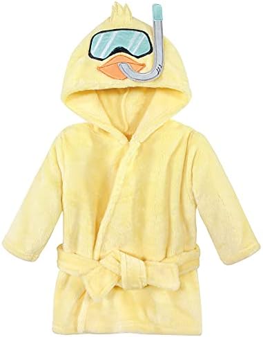 Хадсон Бебе унисекс бебе кадифен базен и покривање на облека од плажа, патка од нуркање, 18-24 месеци