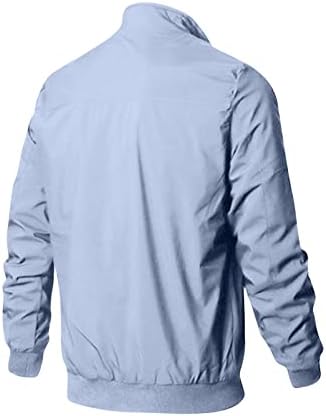 Јакна luvlc за мажи, плус со големина на класично вклопување цврсти спортски јакни, обична лесна мека облека за надворешни работи есен