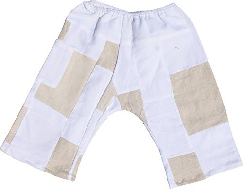 Бренд Raanpahmuang Brand Patchwork Топло памук Детско растителни панталони со ватирани панталони