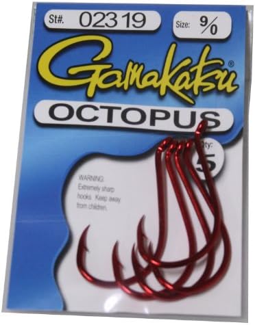 Gamakatsu Gamakatsu Octopus Hook 6 по пакет 'црвена 0